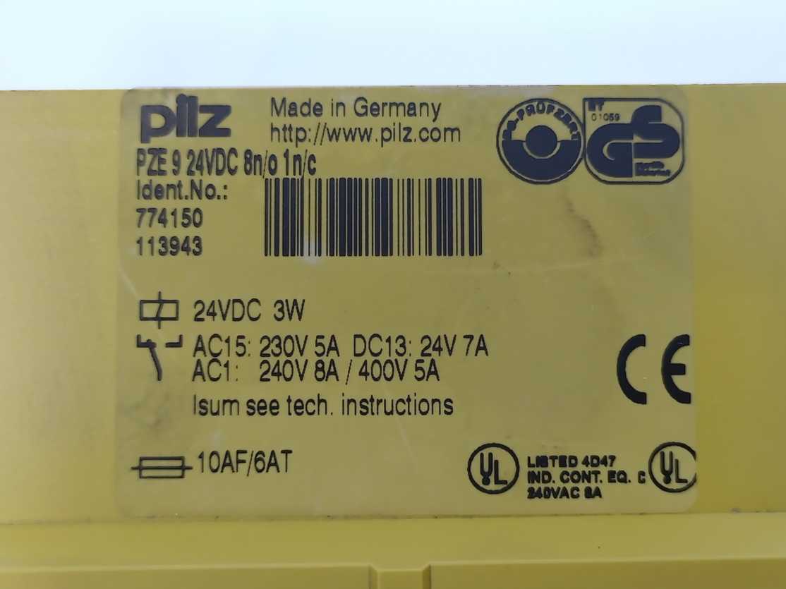 Pilz 774150 PZE 9 24VDC