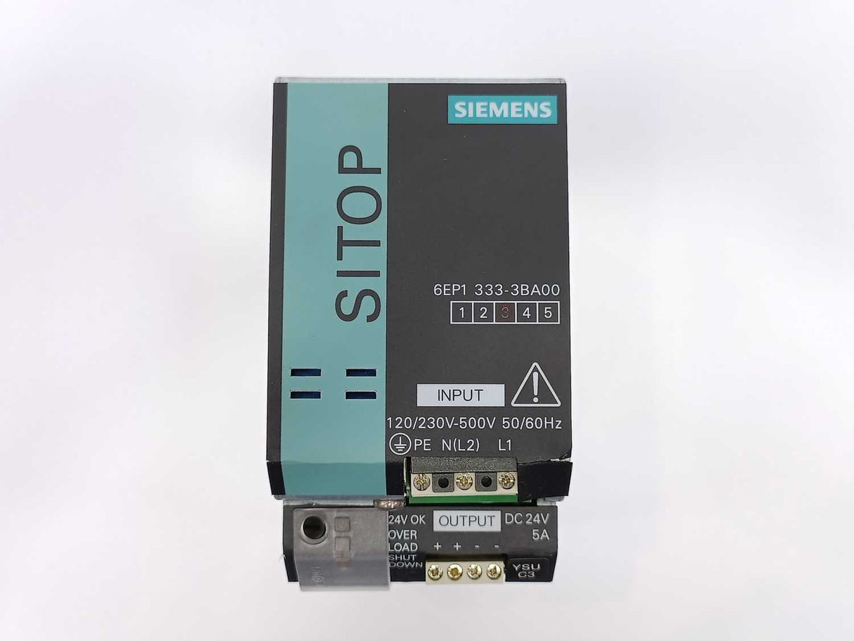 Siemens 6EP1333-3BA00 SITOP PSU200M Power Supply 24V/5A