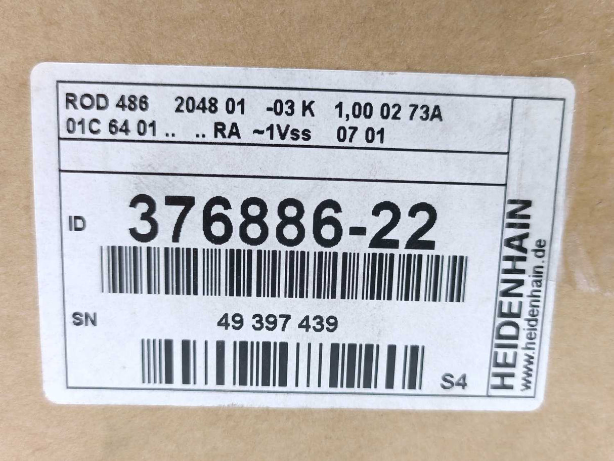 HEIDENHAIN 376 886-22 ROD486204801-03 Incremental Encoder