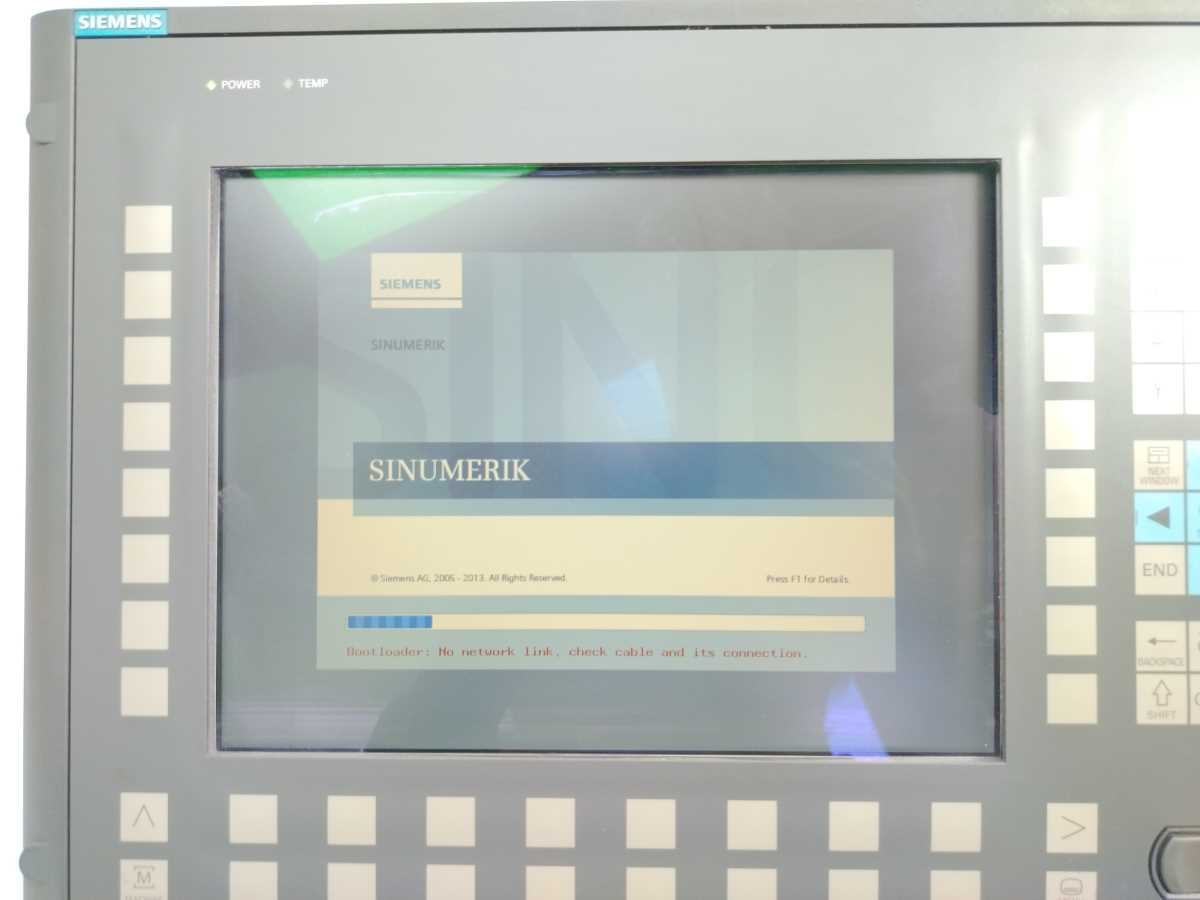 Siemens 6FC5203-0AF02-0AA1 w/ 6FC5312-0DA00-0AA2 SINUMERIK 12.1" Operator Panel
