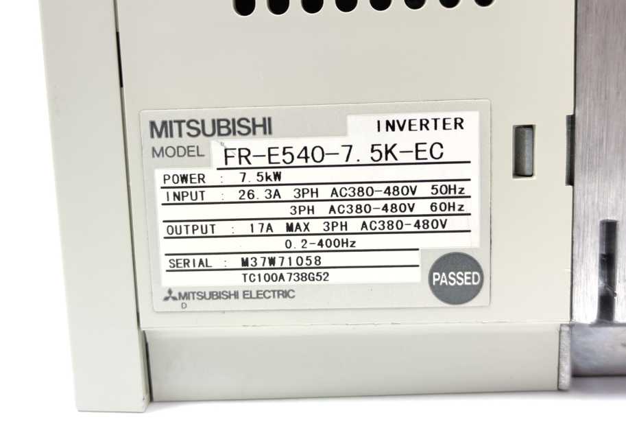 Mitsubishi FR-E540-7.5K-EC Inverter 7.5kW