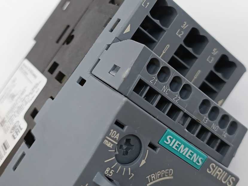 Siemens 3RV2011-1JA20 Circuit breaker size S00