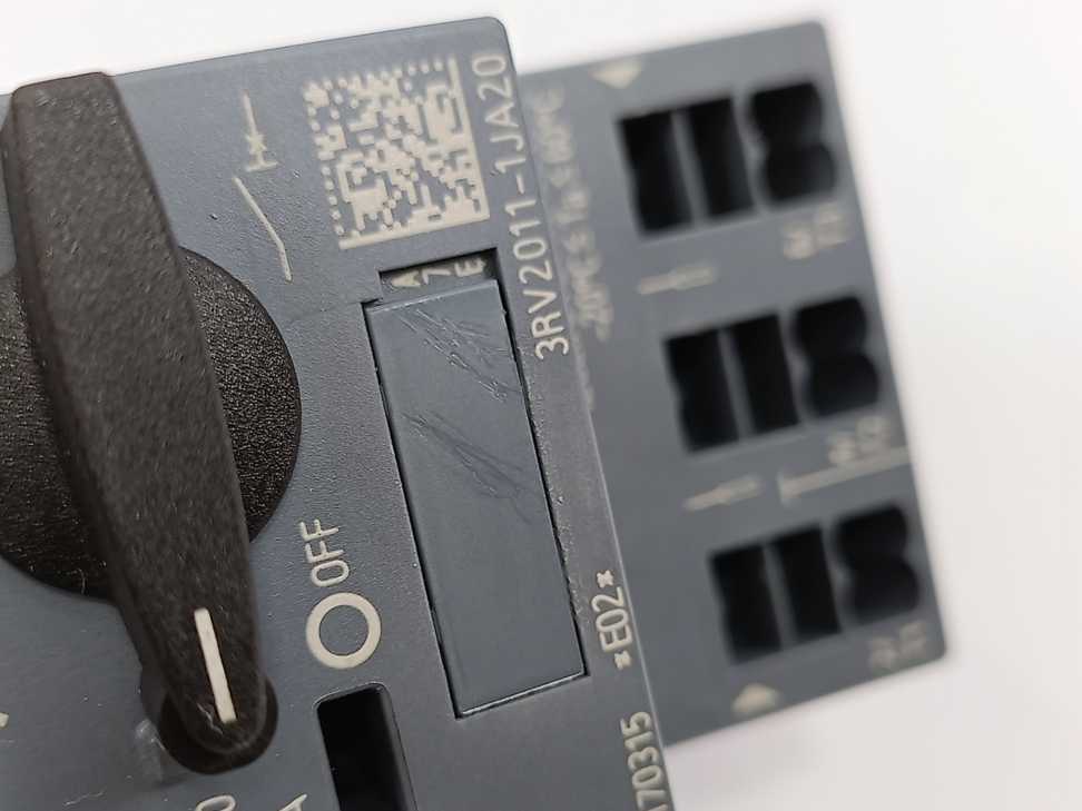 Siemens 3RV2011-1JA20 Circuit breaker size S00