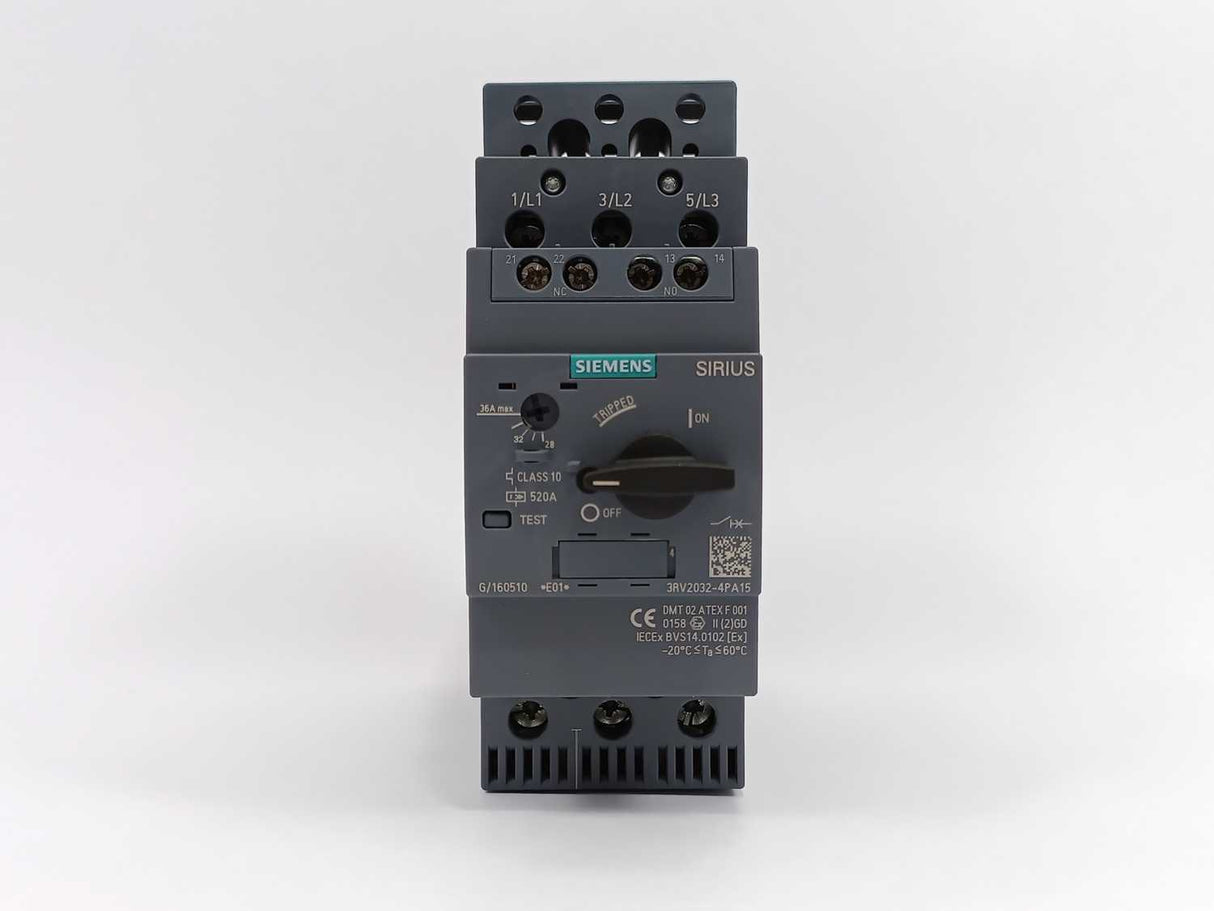 Siemens 3RV2032-4PA15 Circuit breaker size S2