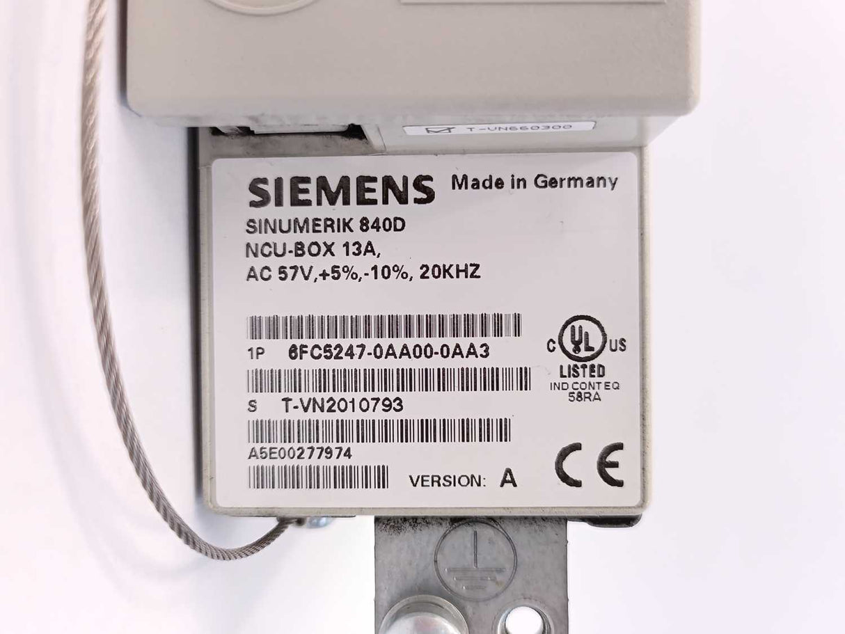 Siemens 6FC5247-0AA00-0AA3 SINUMERIK 840D/DE enclosure for electronic control