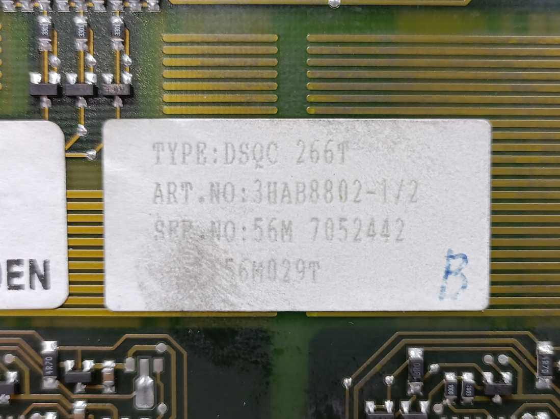 ABB 3HAB8802-1 DSQC 266T, Circuit board with mounted components