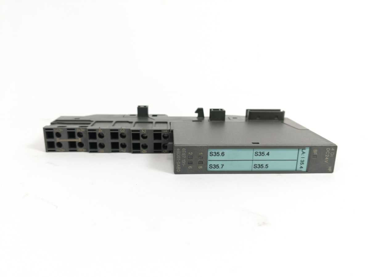 Siemens 6ES7131-4BD01-0AB0 Electronics Module With 6ES7193-4CA40-0AA0. 4Pcs