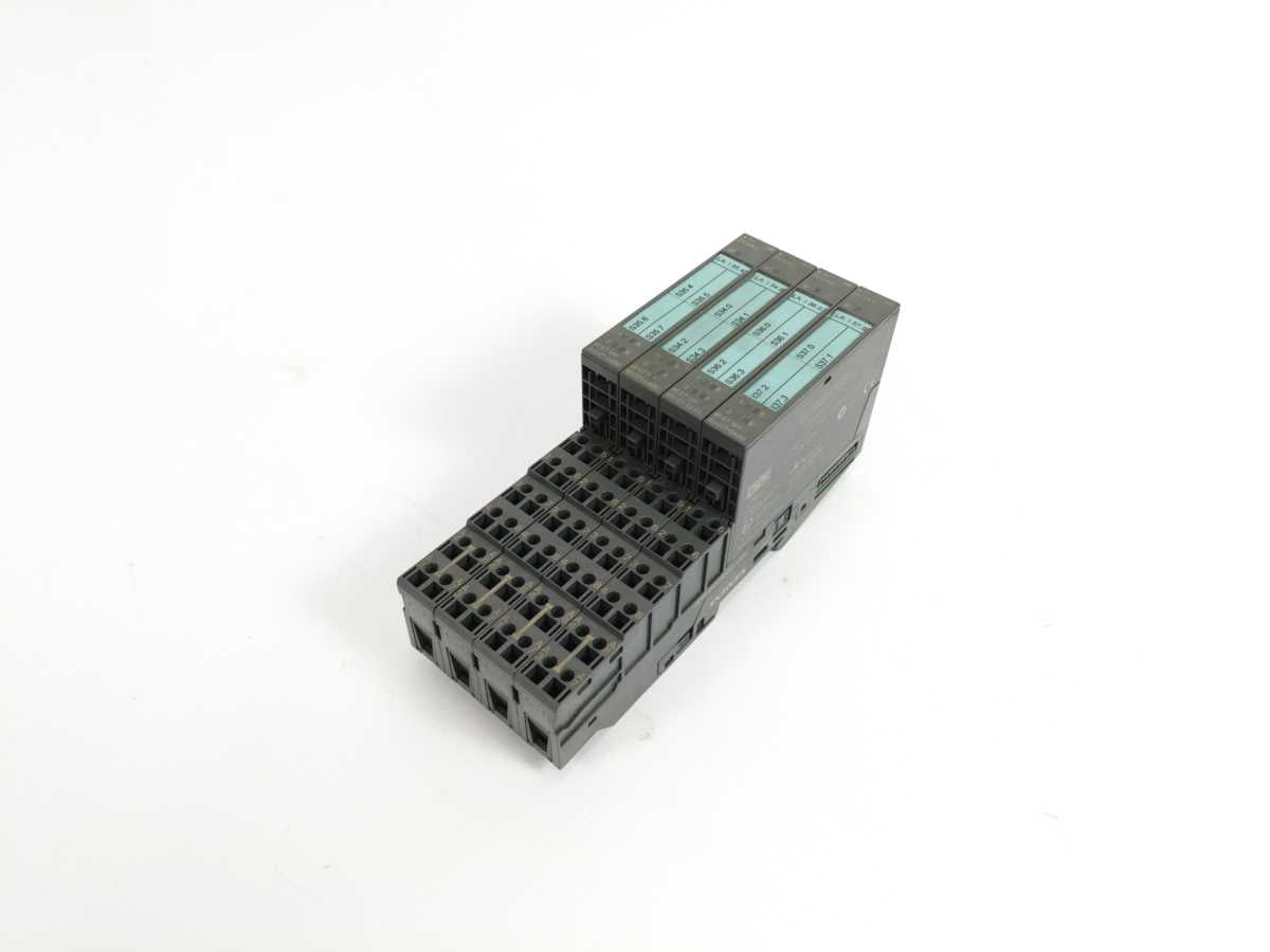 Siemens 6ES7131-4BD01-0AB0 Electronics Module With 6ES7193-4CA40-0AA0. 4Pcs