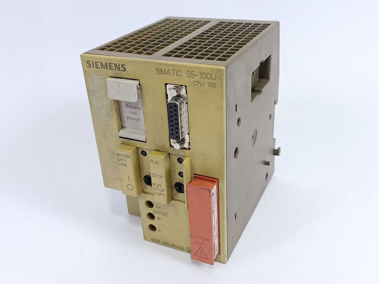 Siemens 6ES5100-8MA02 Central Processing Unit for S5-100U