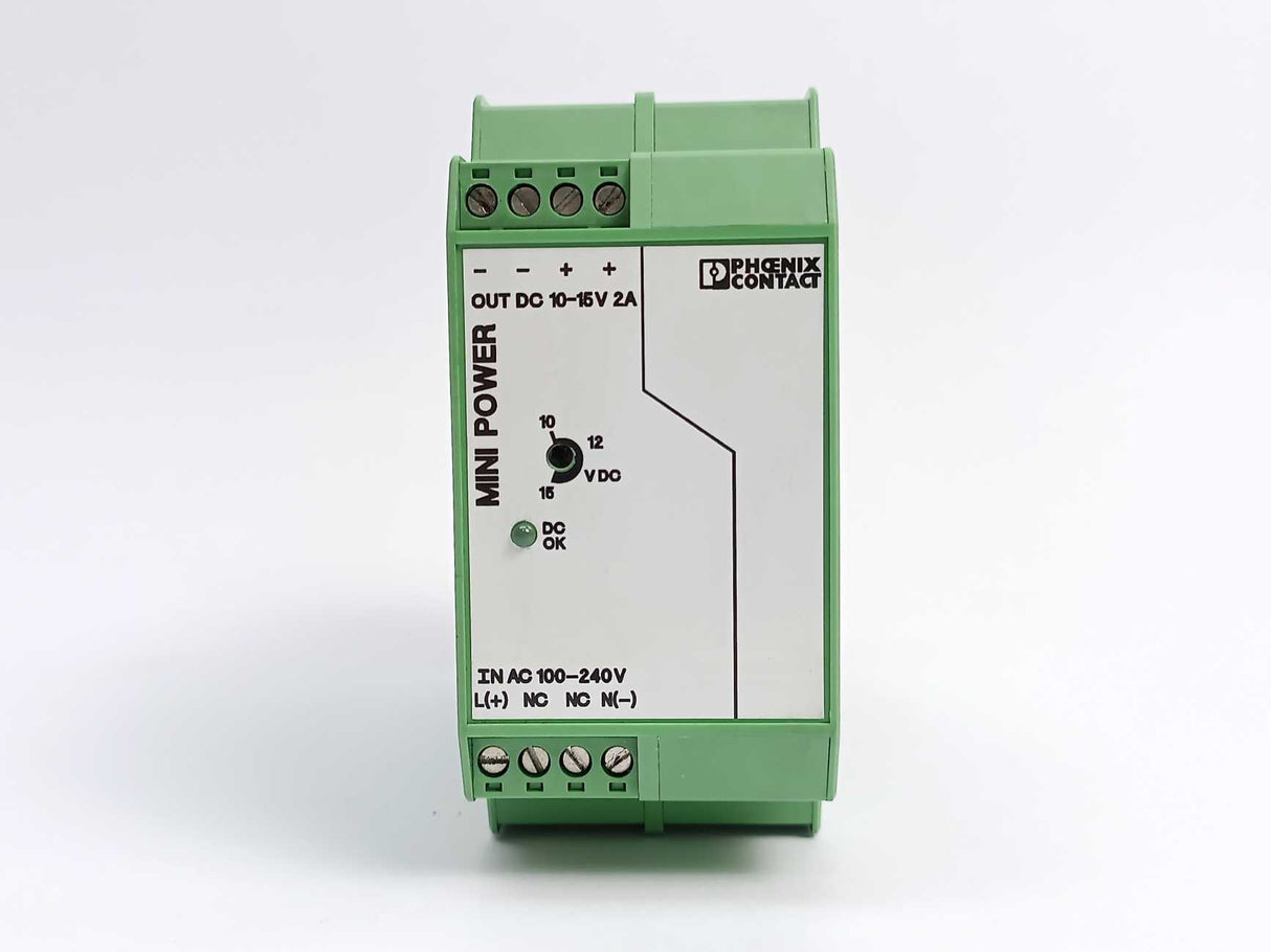 Phoenix Contact 2938756 MINI-PS-100-240AC/10-15DC/2 Power Supply