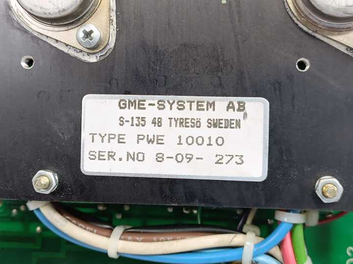 GME-SYSTEM AB S-135 48 PWE 10010 Circuit Board