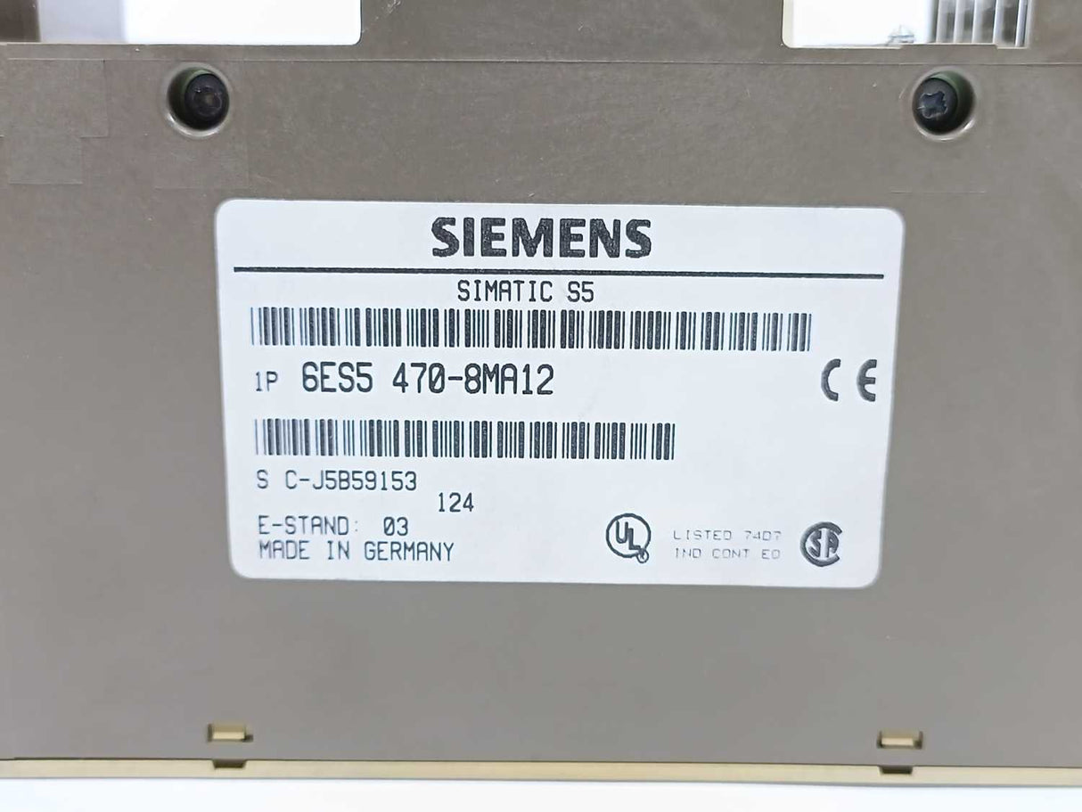 Siemens 6ES5470-8MA12 SIMATIC S5 Analog Output