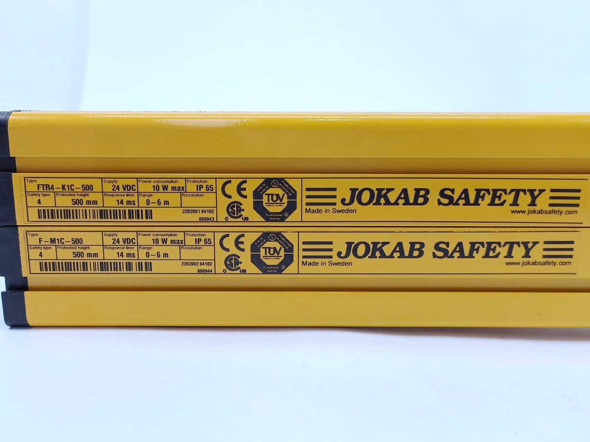 Jokab Safety FTR4-K1C-500 + F-M1C-500 Safety Light Grid