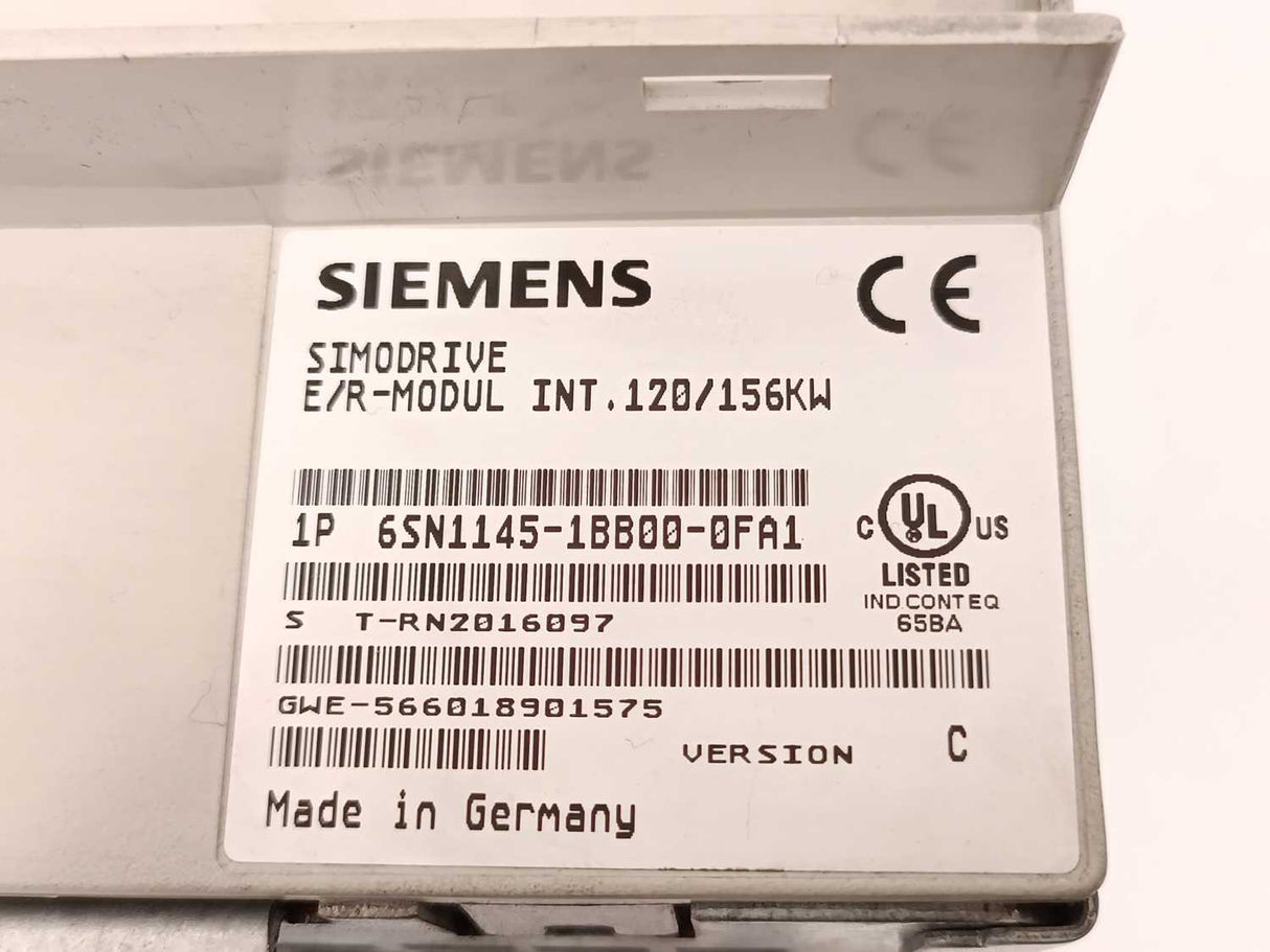 Siemens 6SN1145-1BB00-0FA1 Simodrive E/R Modul 400A 120/156kW