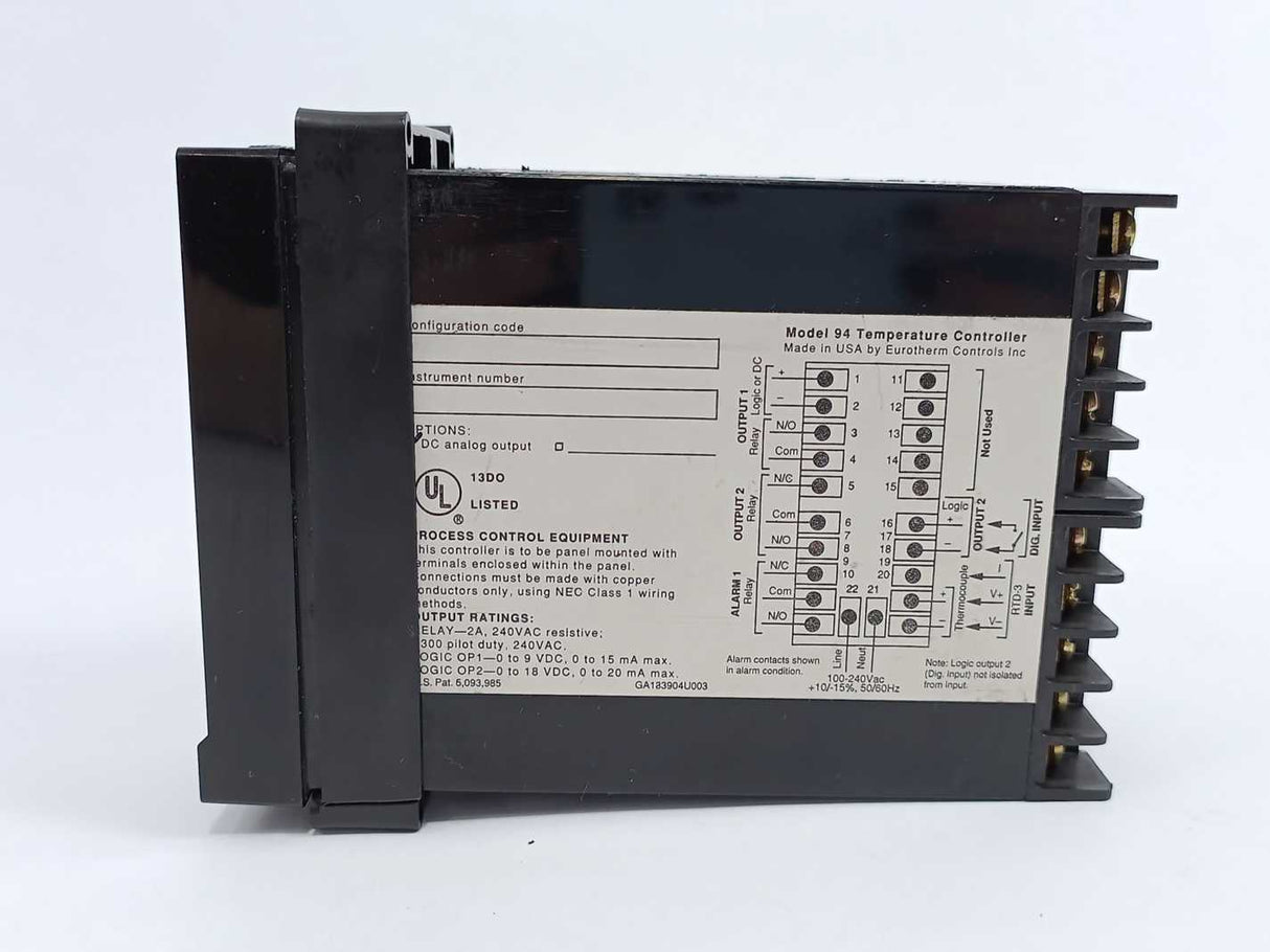 Eurotherm 94 Temperature Controller 100-240V AC 2A