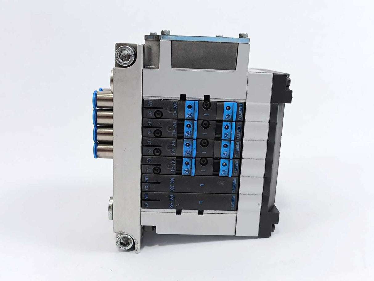 Festo 18200 CPV10-VI Valve Manifold w/ 546188 CPV10-GE-DIO2-8 Interface