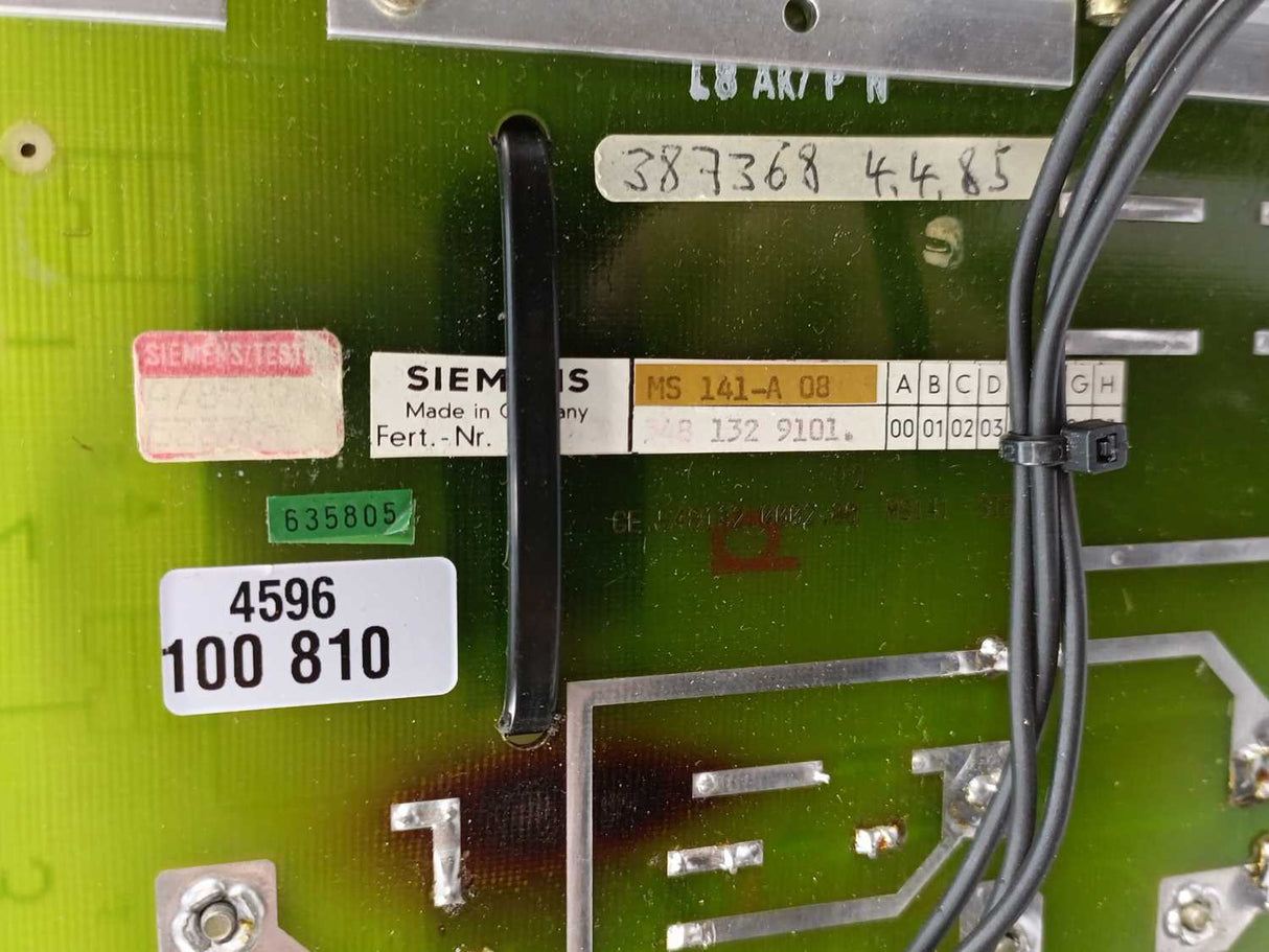 Siemens MS 141-A 08 GE.548132.0002.00 MS140 Power Supply