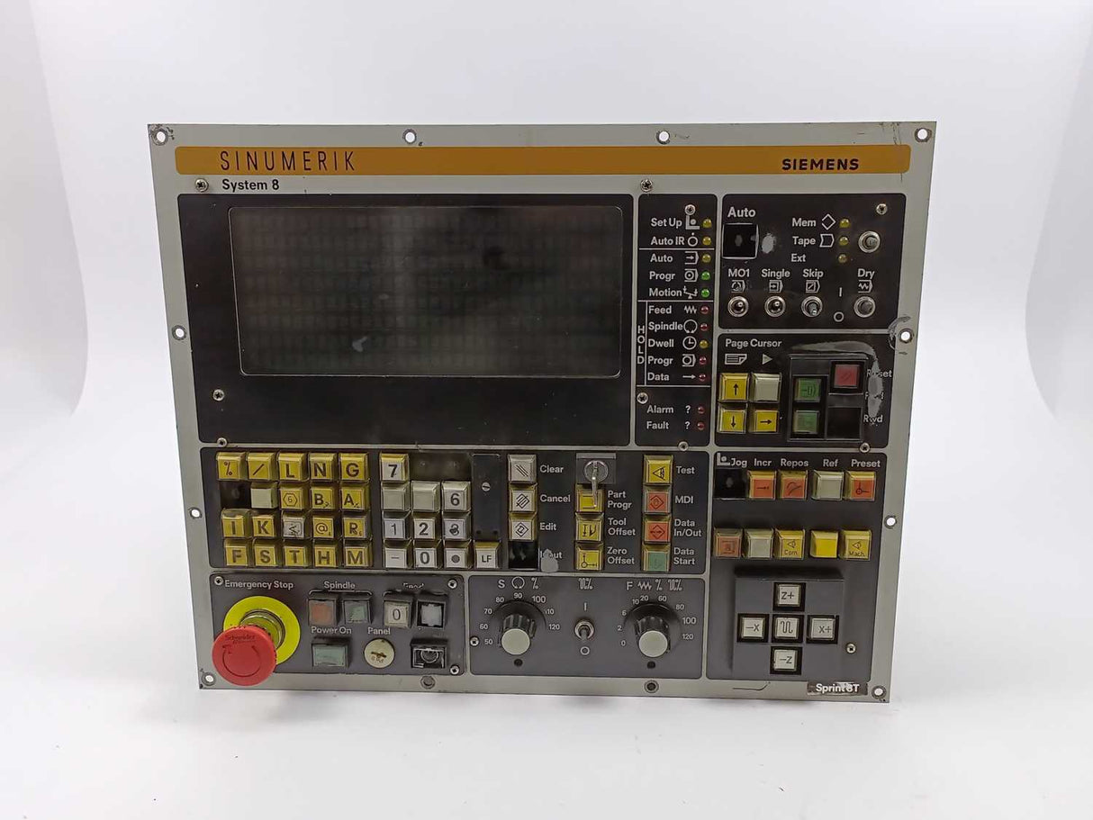 Siemens 548 021.9010.01 SINUMERIK System 8 Operator Panel