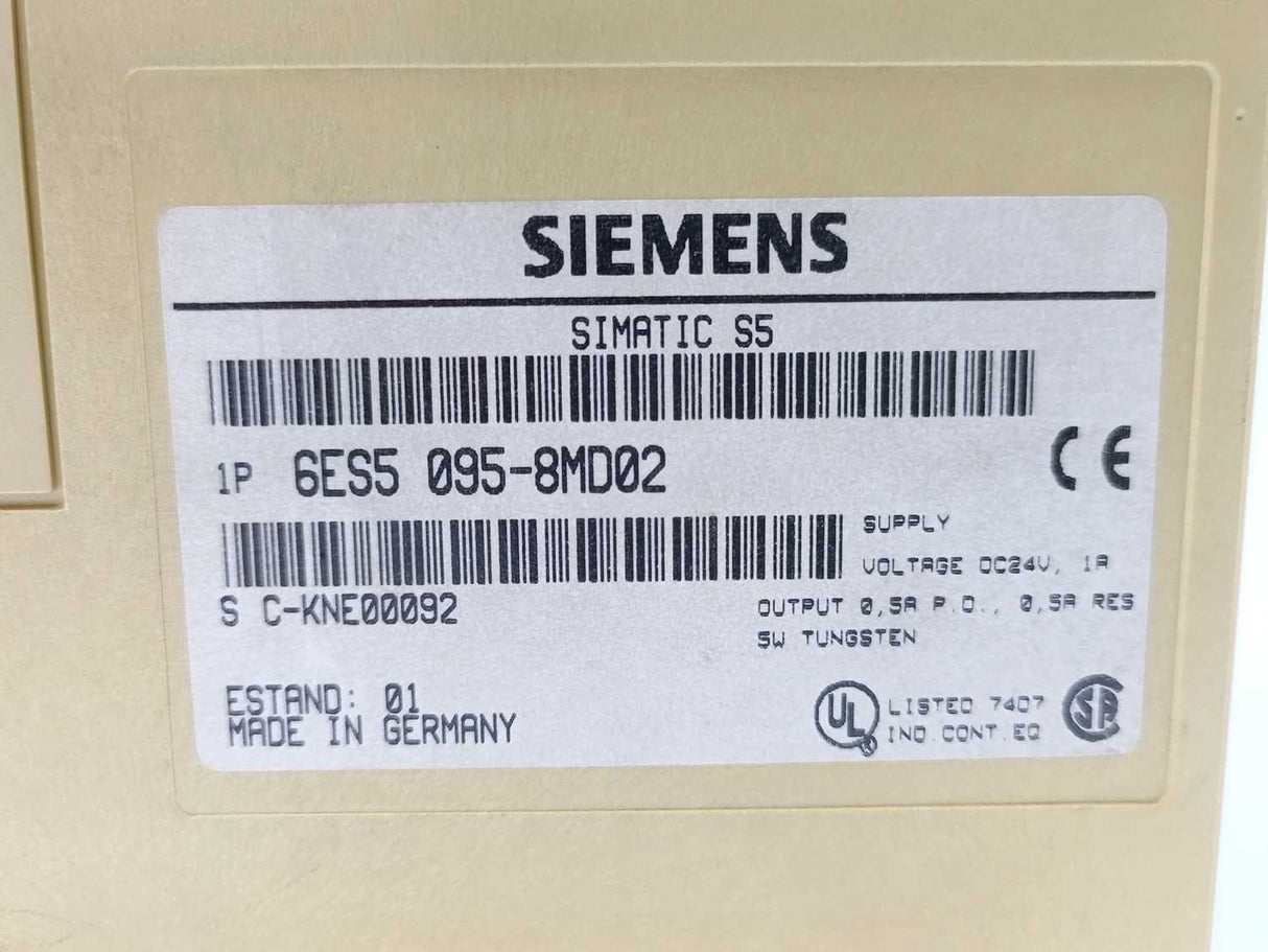 Siemens 6ES5095-8MD02 SIMATIC S5, S5-95U COMPACT UNIT