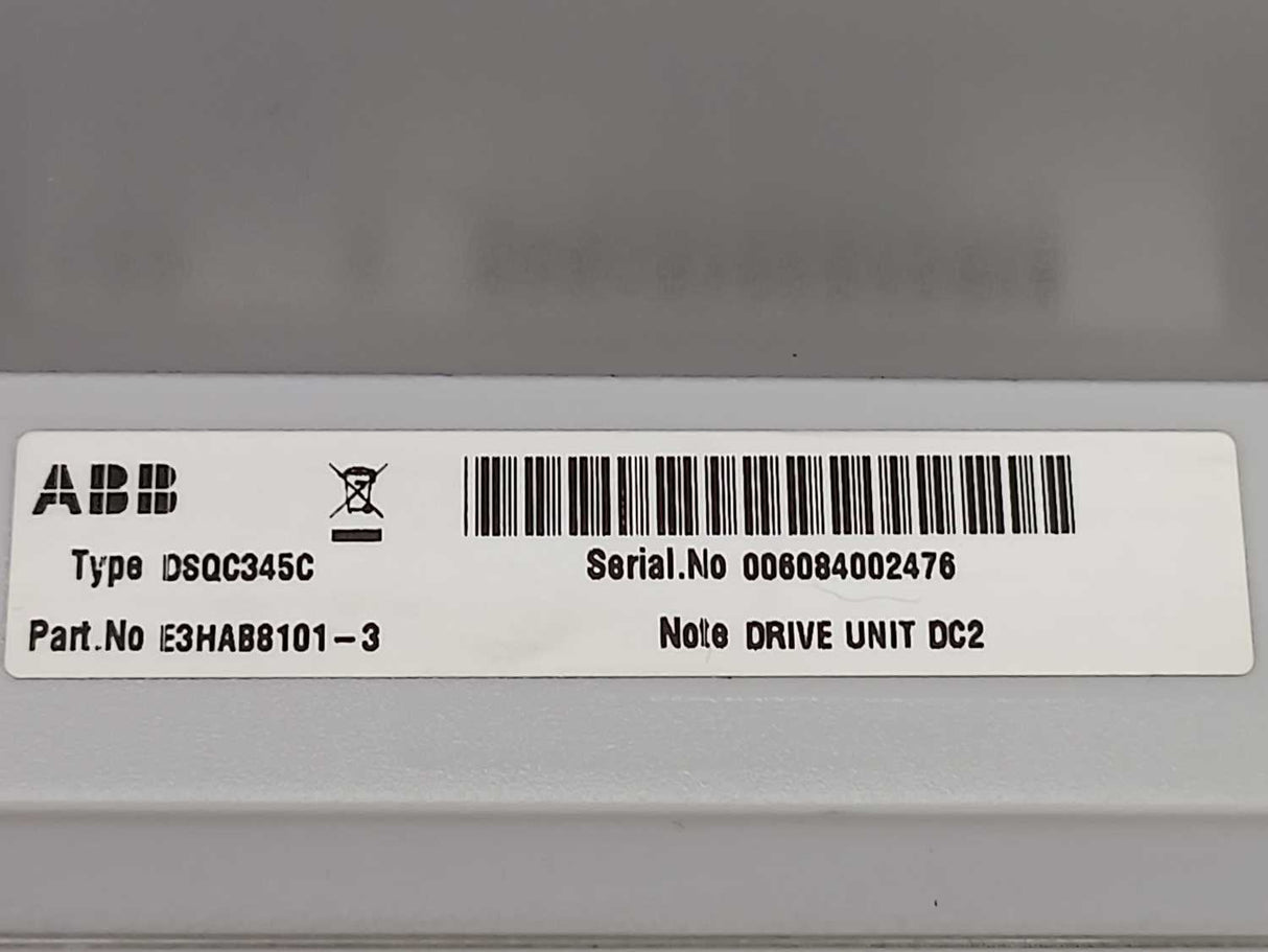 ABB 3HAB8101-3/07B E3HAB8101-3 DSQC345C Rectifier DC2