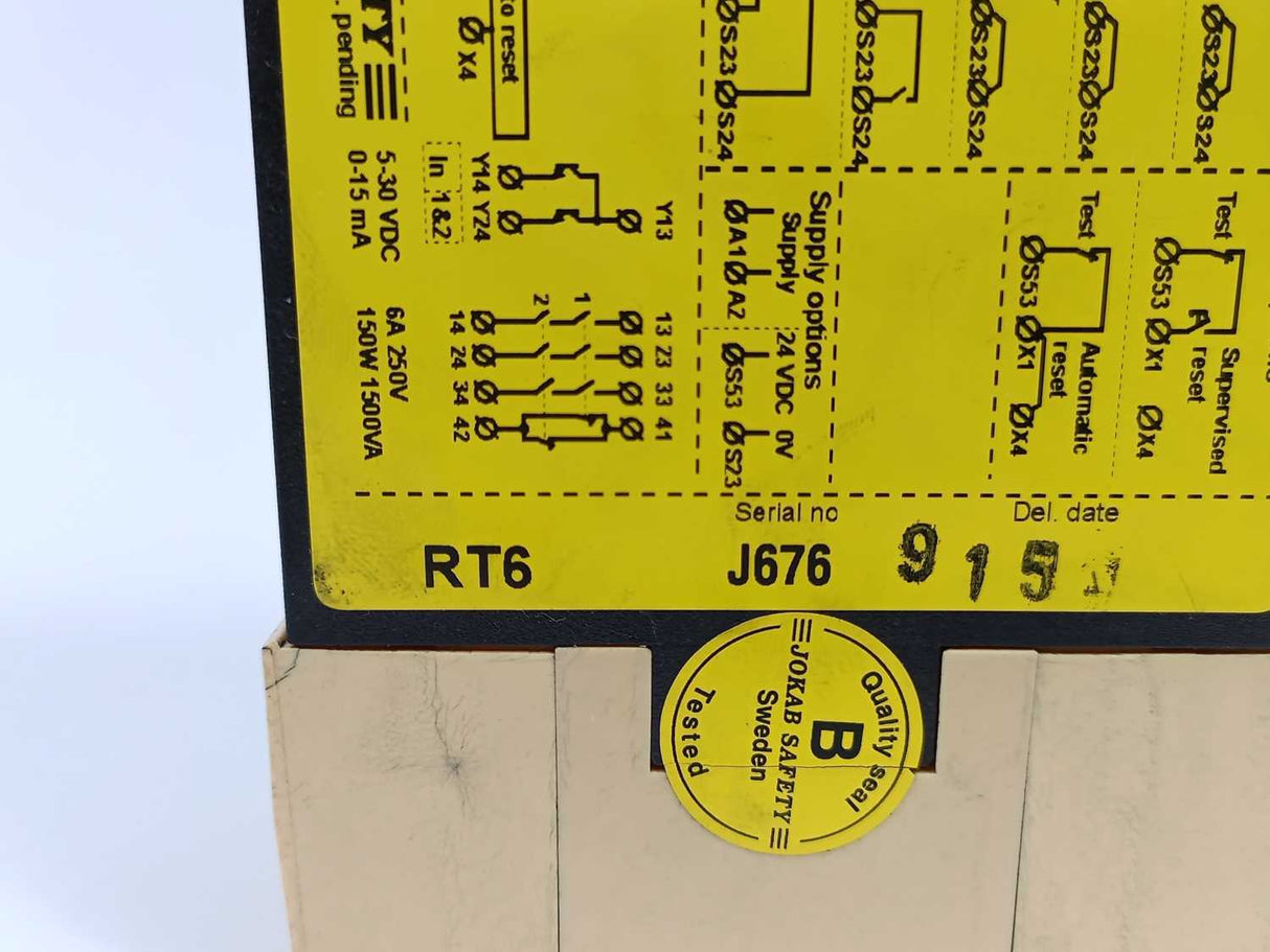 Jokab Safety RT6 24VDC Safety Relay