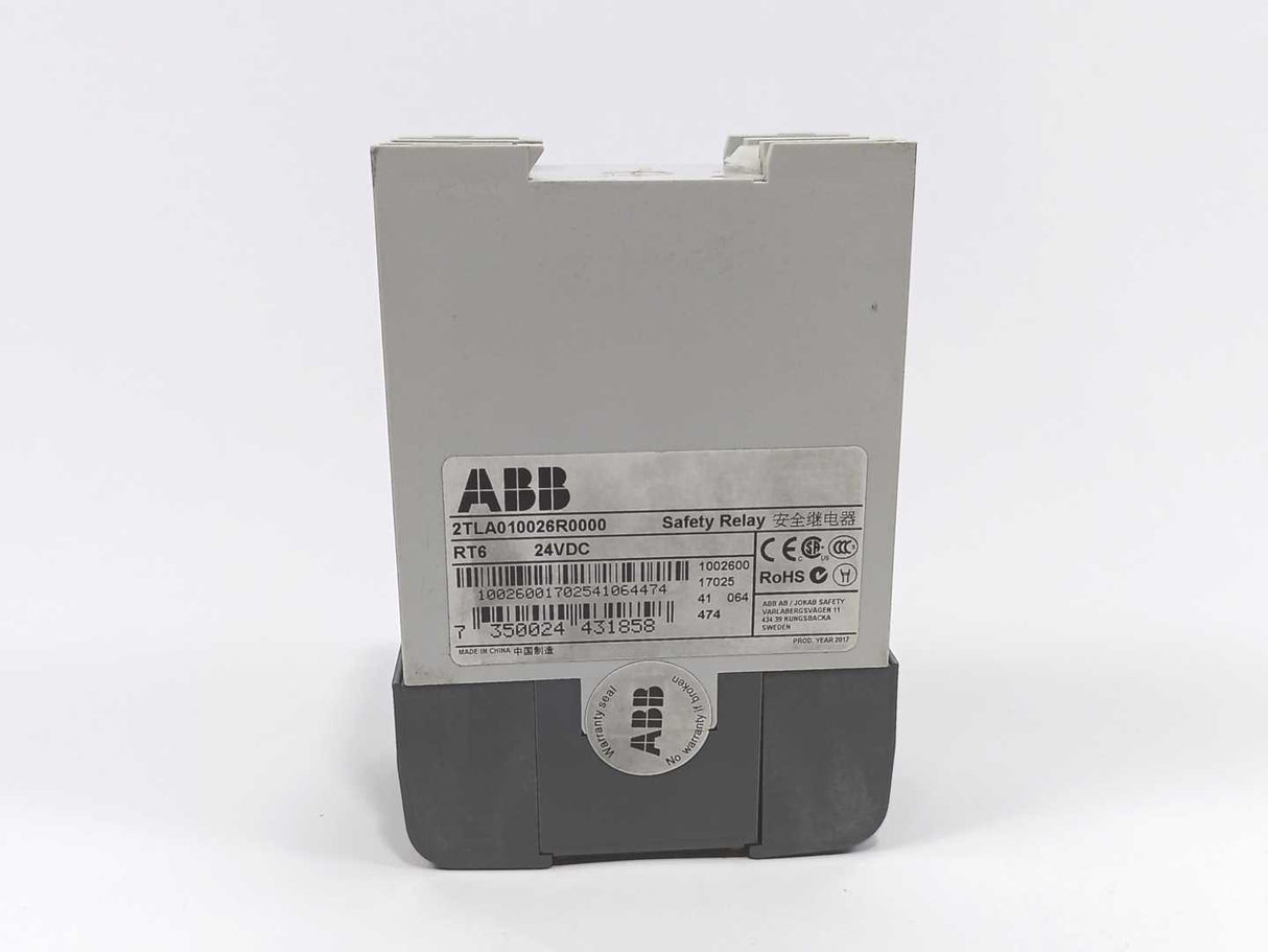 ABB 2TLA010026R0000 Safety relay RT6 24VDC