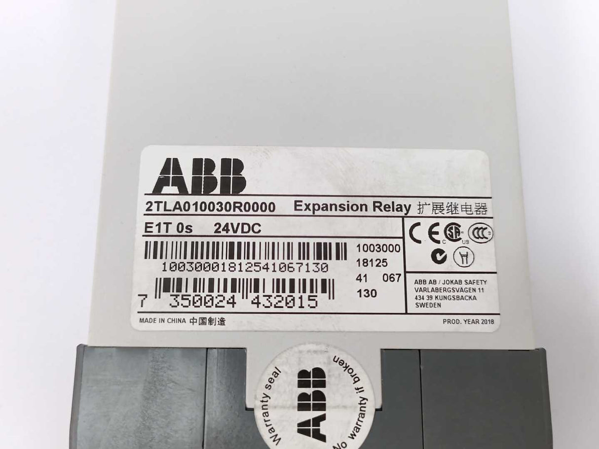 ABB 2TLA010030R0000 Expansion Relay 24VDC