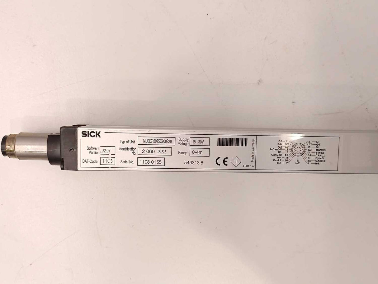 SICK 2060222 MLGE7-2075C900S20 & 2060223 MLGE7-2075C900S20 Emmiter and Sender