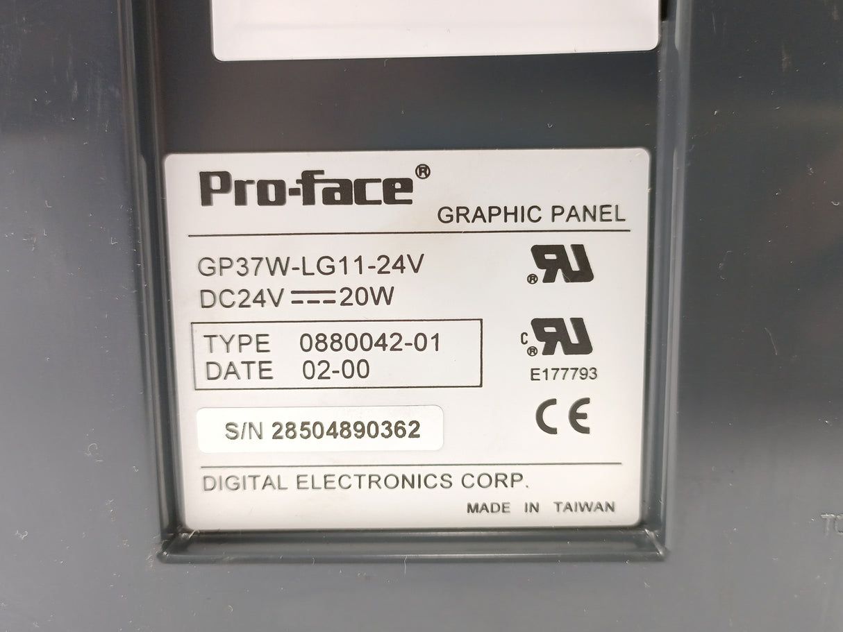 Pro-Face GP37W-LG11-24V Graphic Control Panel