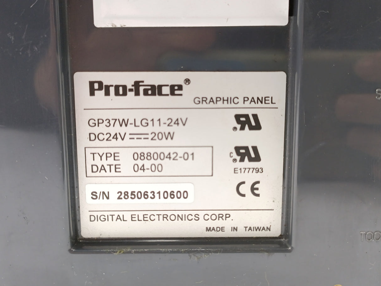 Pro-Face GP37W-LG11-24V Graphic Control Panel
