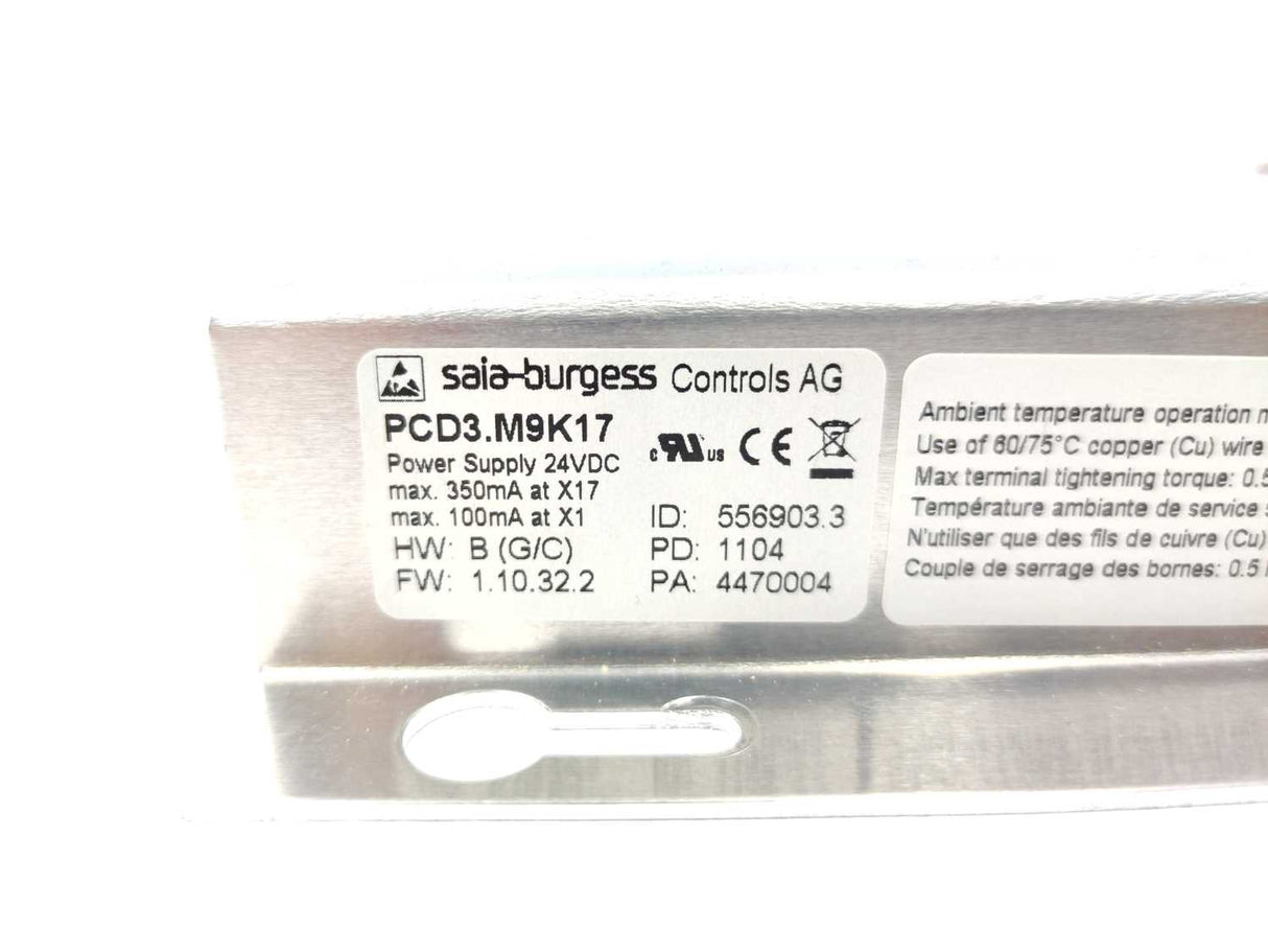 Saia-Burgess PCD3.M9K17 KRM Control