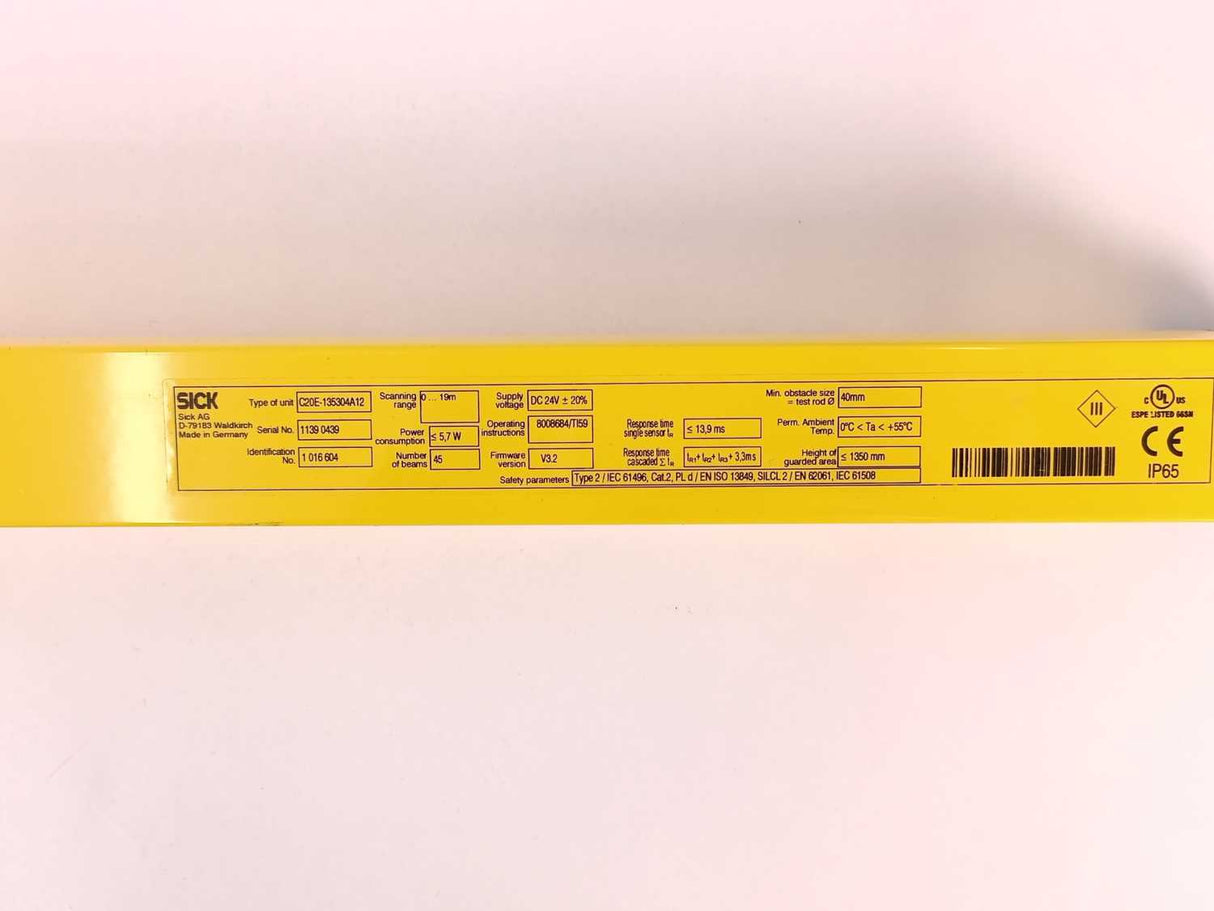 SICK C200 C20E-135304A12 + C20S-135104A12 C20E-135304A12 + C20S-135104A12