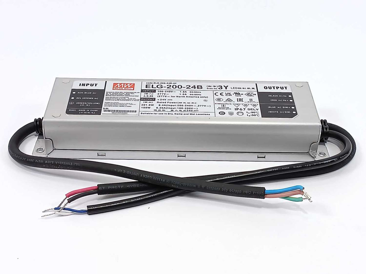 Mean Well ELG-200-24B-3Y AC-DC Single output LED Driver Mix Mode