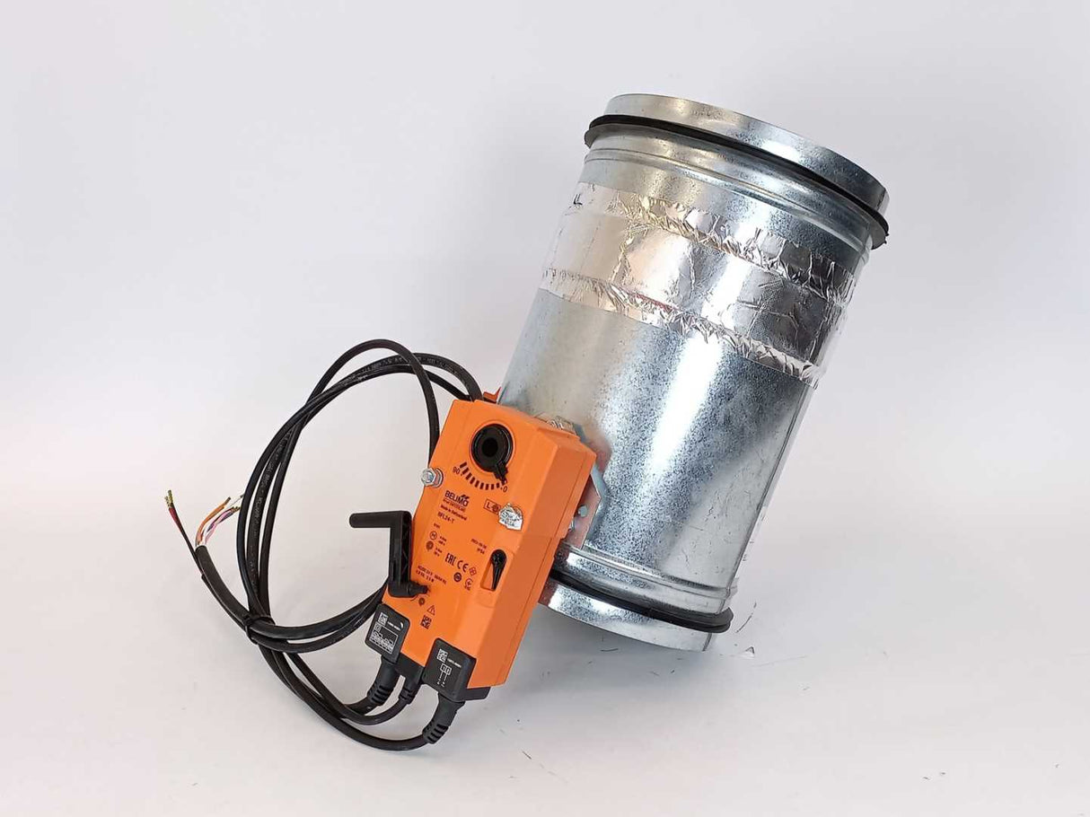 SMAY KTM-E-200N L307-H-BFL24-T-UP Round Fire Damper