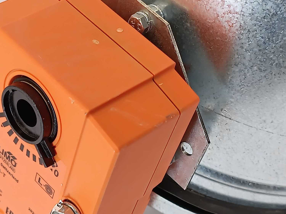 SMAY KTM-E-200N L307-H-BFL24-T-UP Round Fire Damper