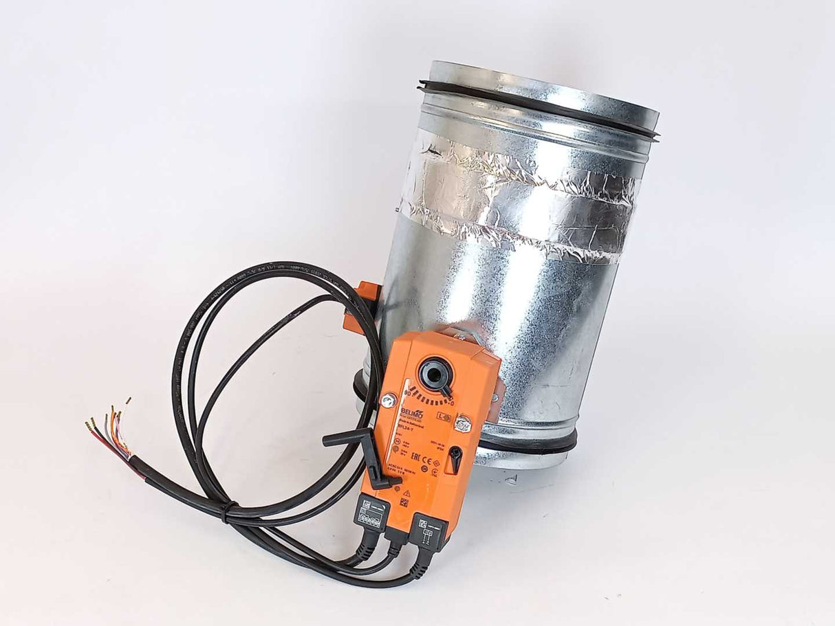 SMAY KTM-E-200N L307-H-BFL24-T-UP Round Fire Damper