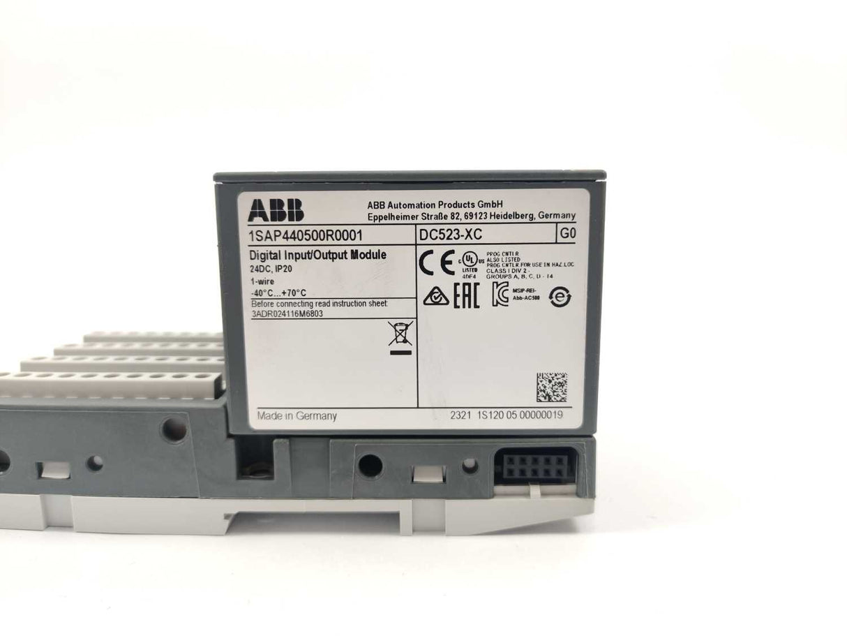 ABB 1SAP440500R0001 DC523-XC Digital Input/Output Module