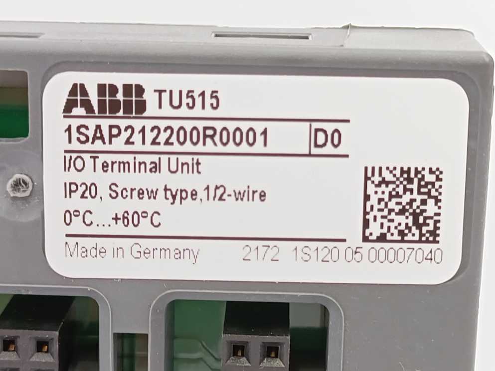 ABB 1SAP212200R0001 TU515 I/O Terminal Unit