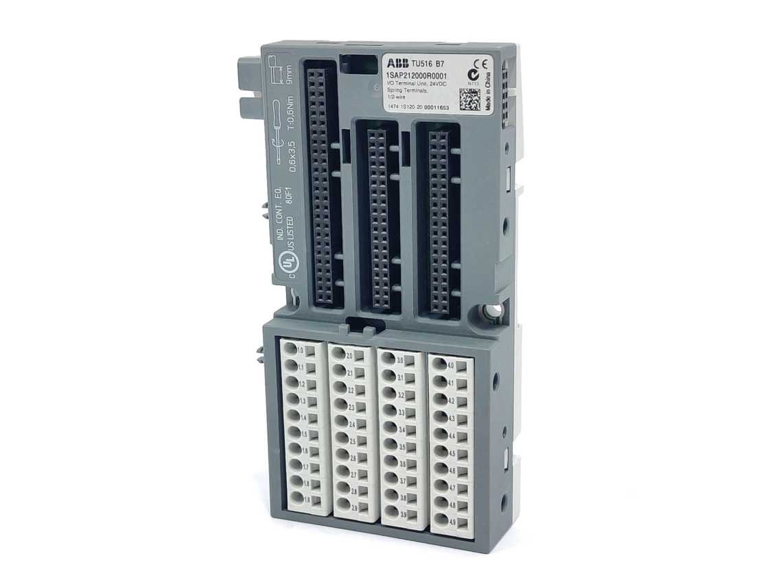 ABB 1SAP212000R0001 IO Terminal Unit for Analog and 24 VDC Digital Modules