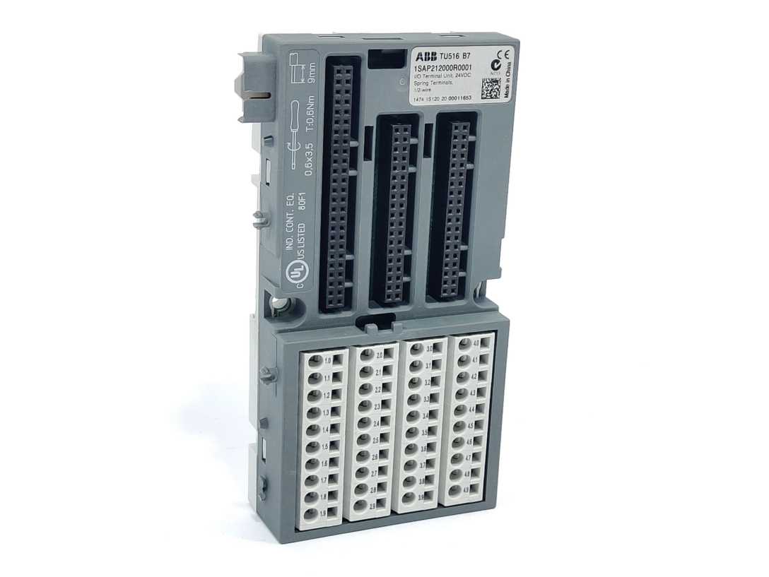 ABB 1SAP212000R0001 IO Terminal Unit for Analog and 24 VDC Digital Modules