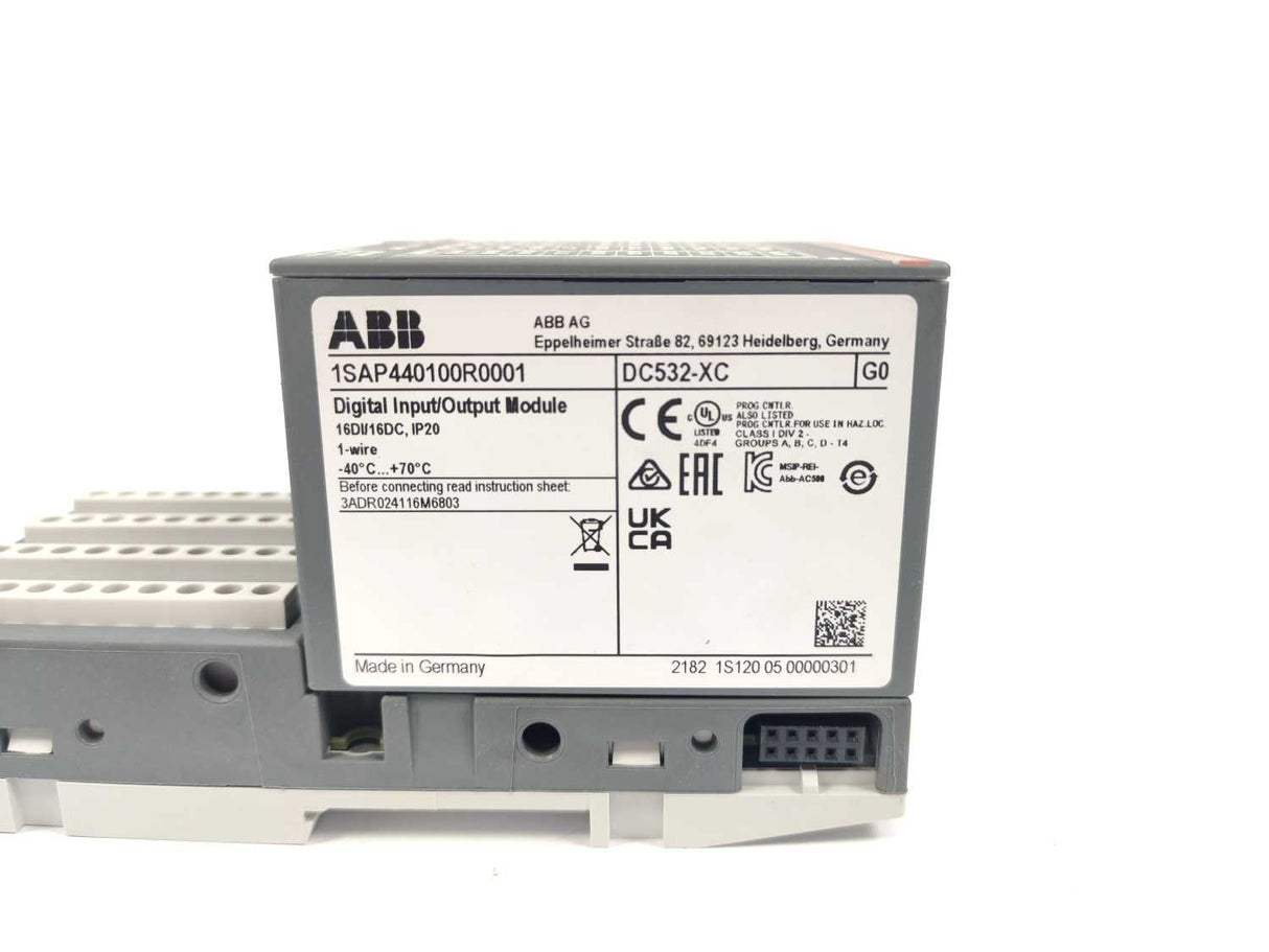 ABB 1SAP440100R0001 DC532-XC, Digital Input/Output Module