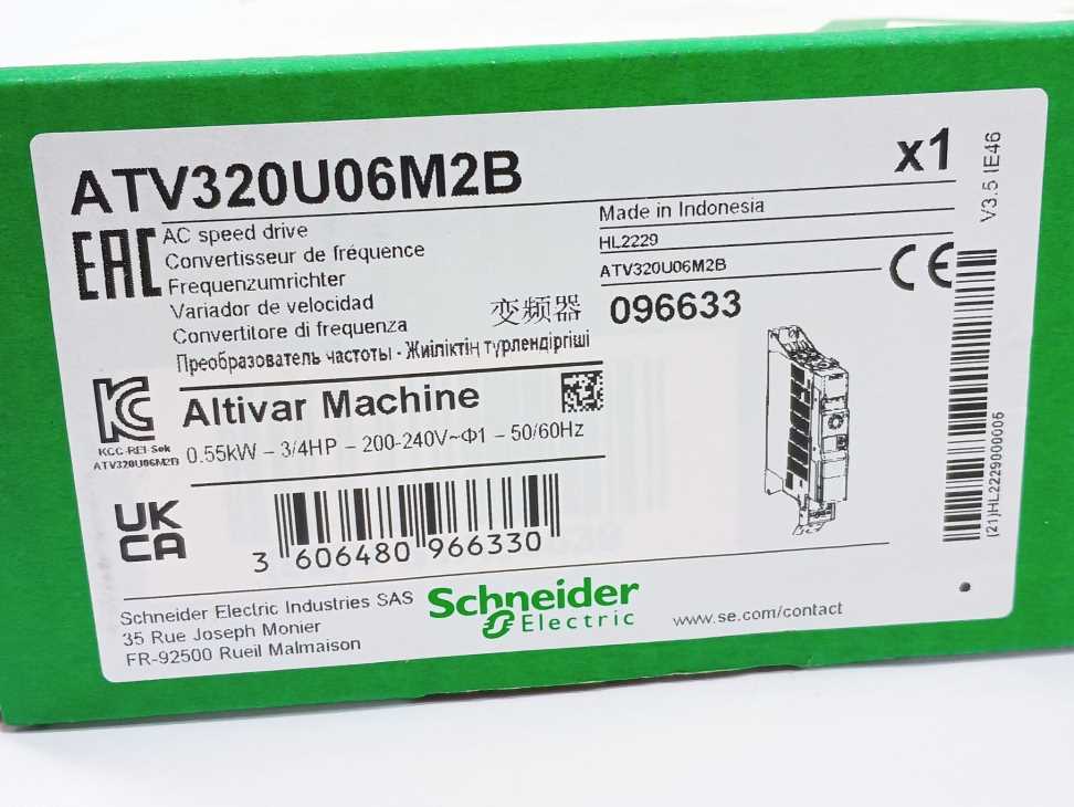 Schneider Electric ATV320U06M2B Altivar AC speed drive