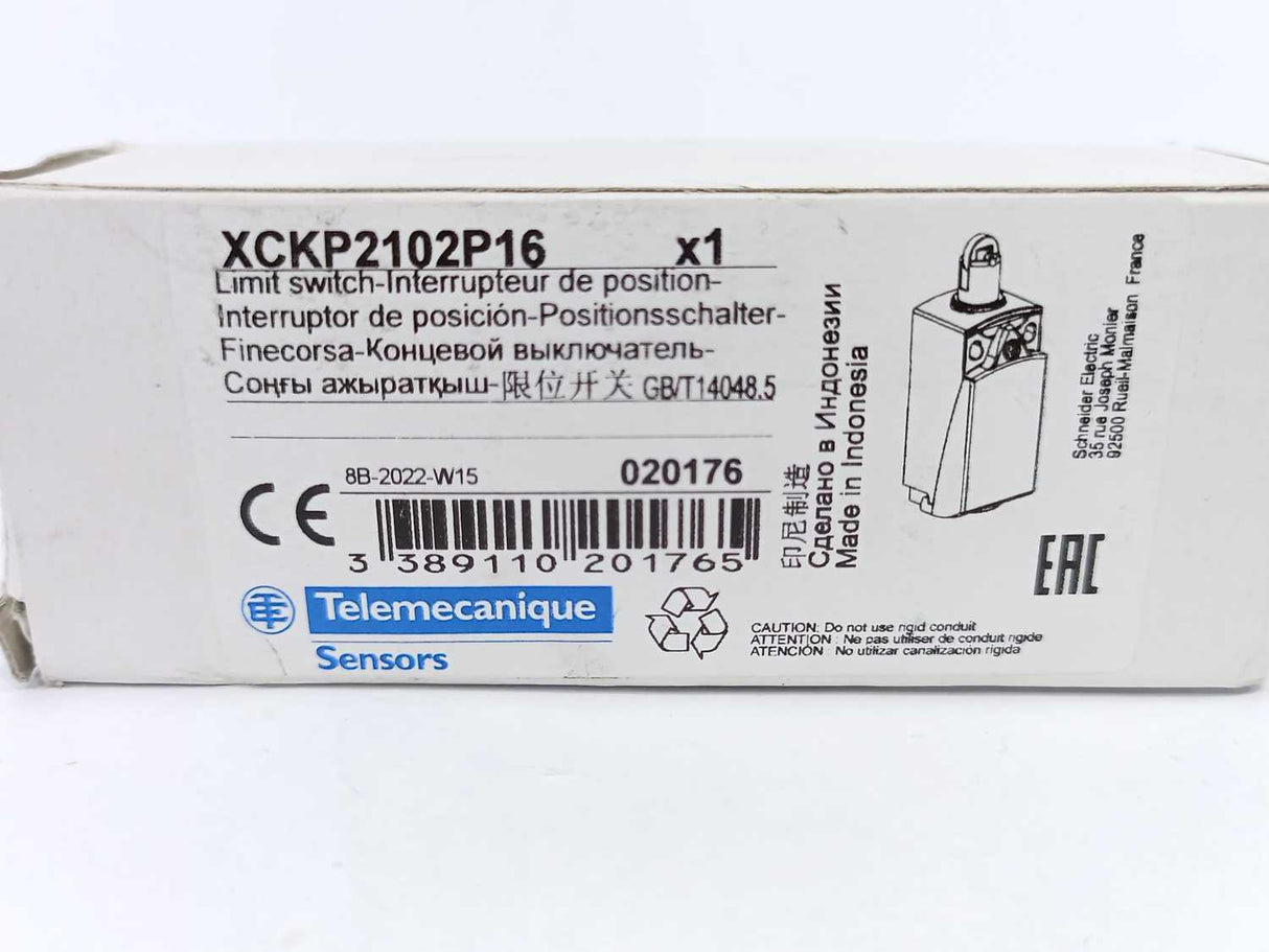 TELEMECANIQUE XCKP2102P16 ZCP21 Limit Switch 8B-2022-W15 02176