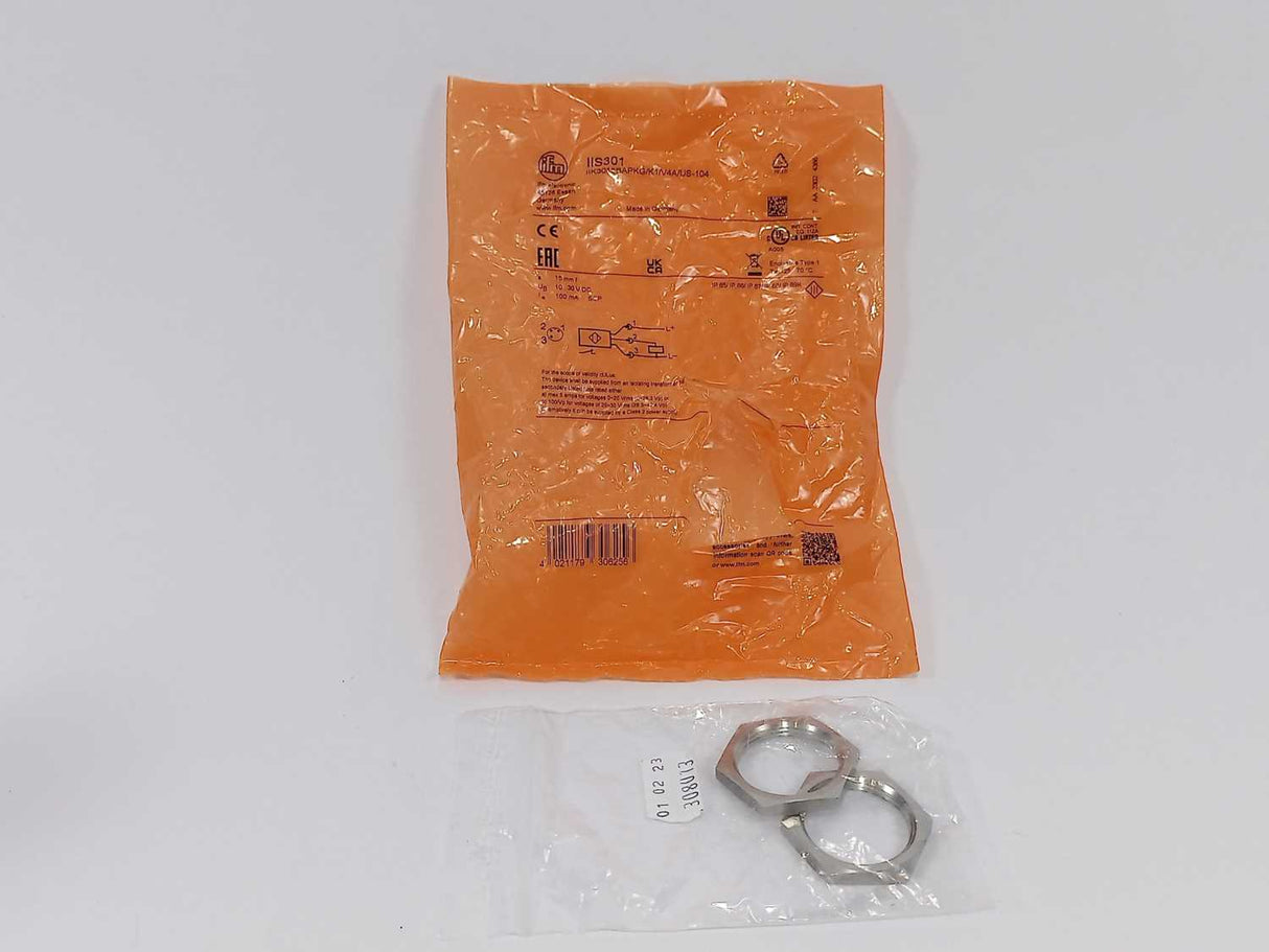 Ifm Electronic IIS301 Inductive Sensor IIK3015BAPKG/K1/V4A/US-104