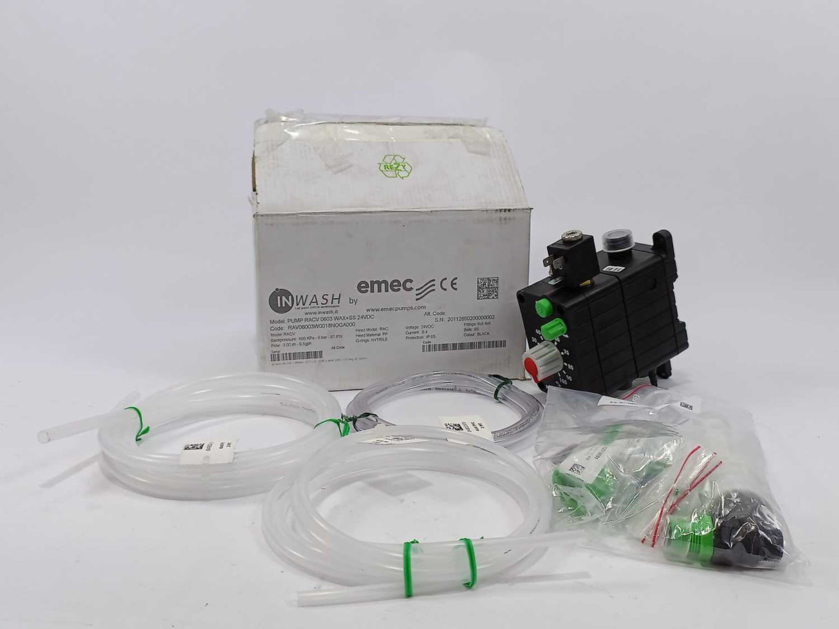 emec RAV06003W0018NOGA000 PUMP RACV0603 WAX+SS 24VDC D.4X6 S.6X8 AIR FITT.4X6
