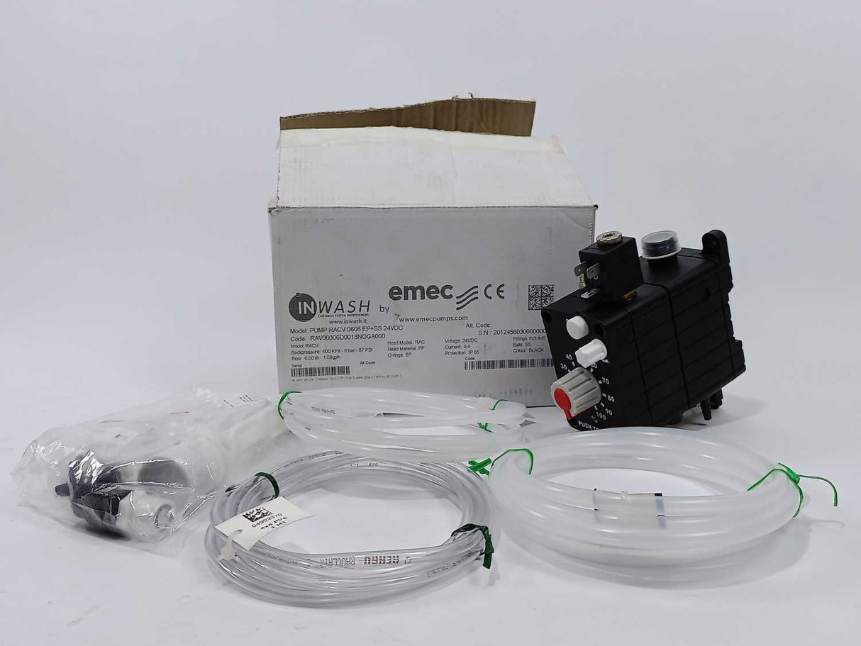 emec RAV06006D0018NOGA000 PUMP RACV 0606 EP+SS 24VDC D.4X6 S.6X8 AIR FITT.4X6