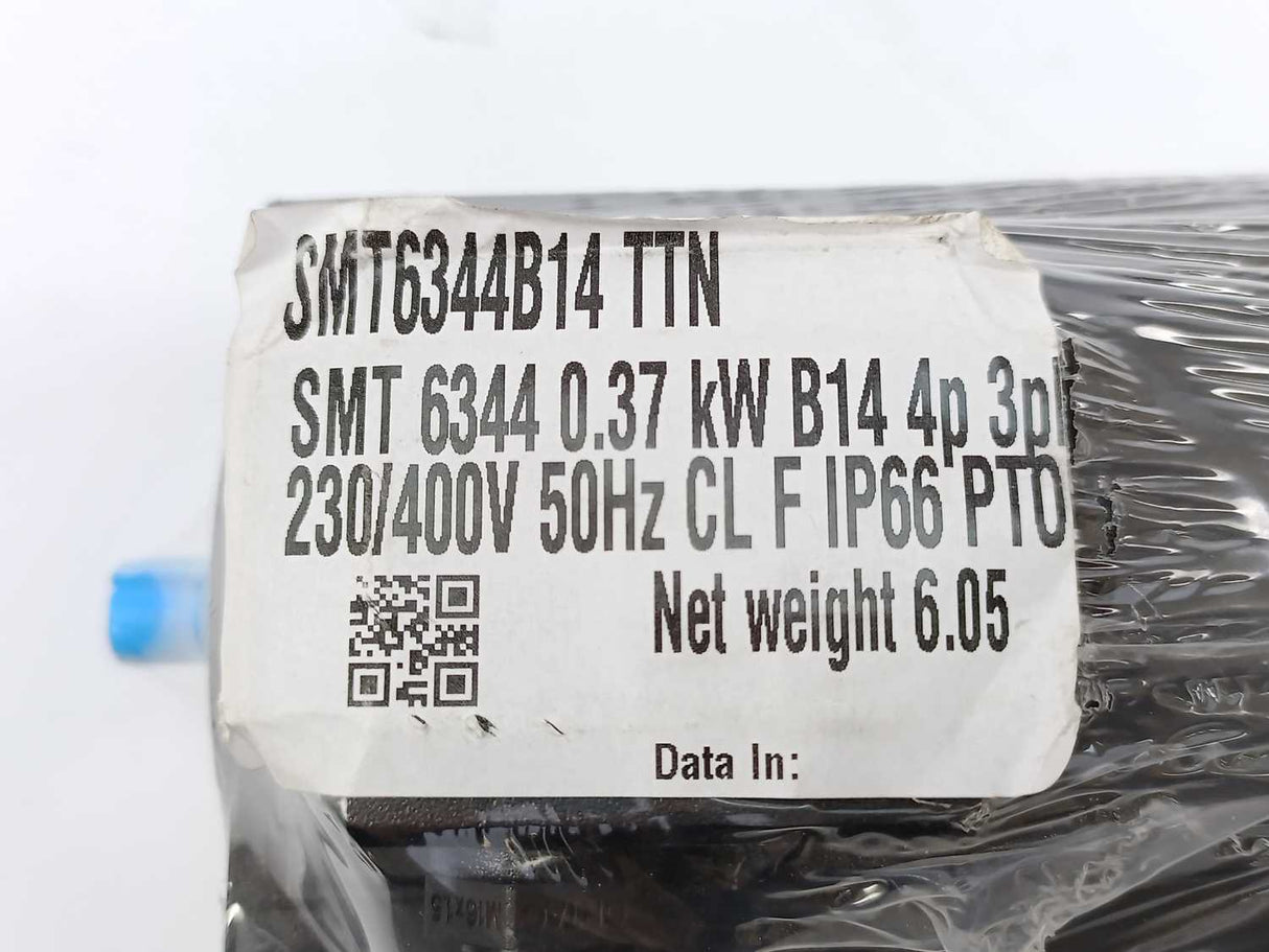 Transtecno SMT6344B14 3 Phase Motor 0,37kW