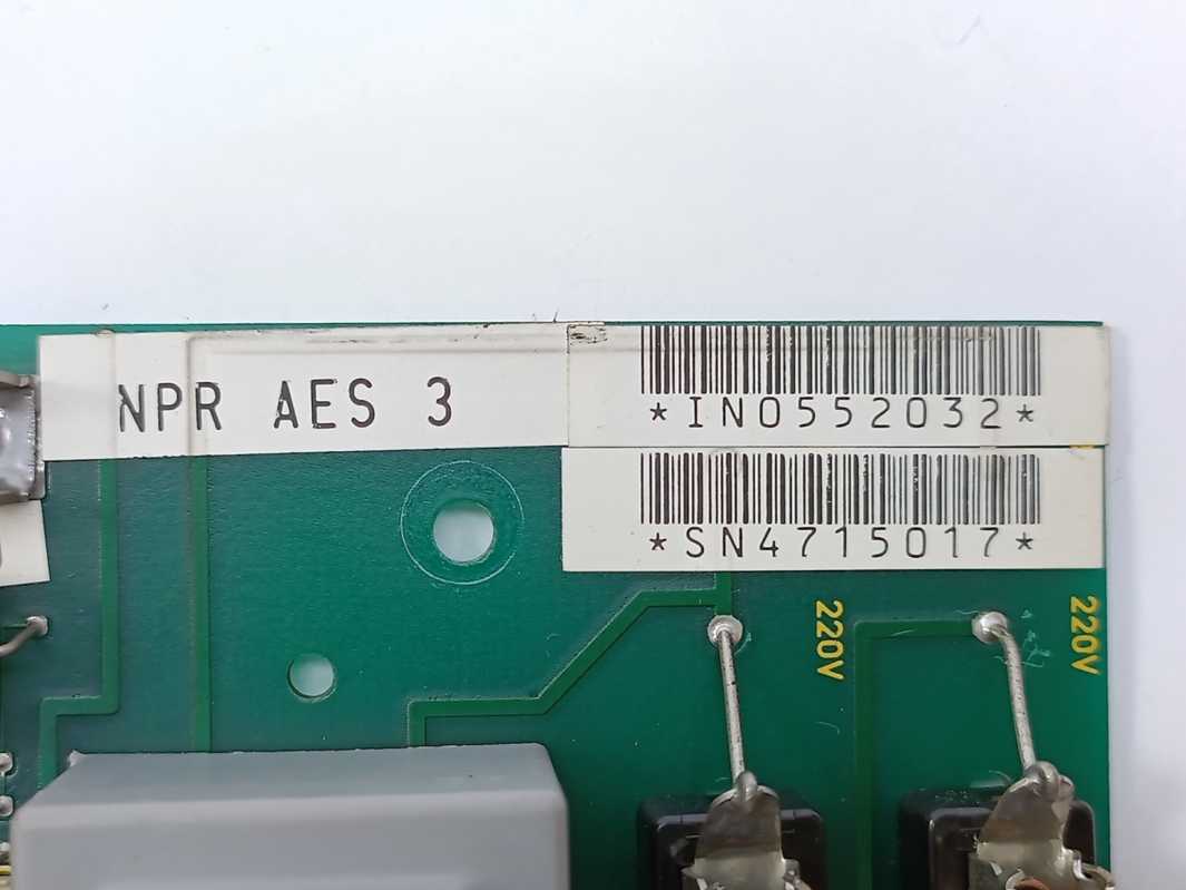 Gildemeister 0.652.992-96.0 NPR NPR AES 3 Circuit Board