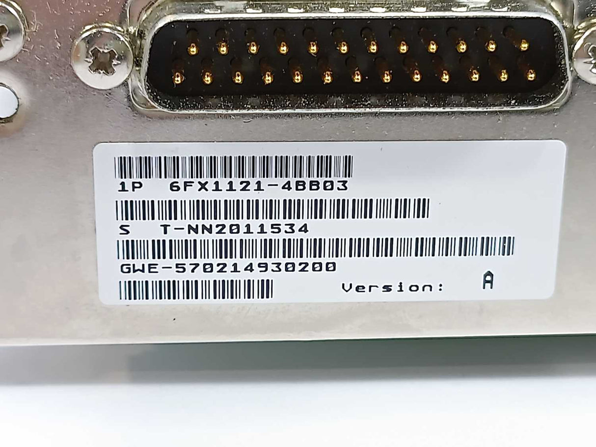 Siemens 6FX1121-4BB03 SINUMERIK 800 Servo Interface Module