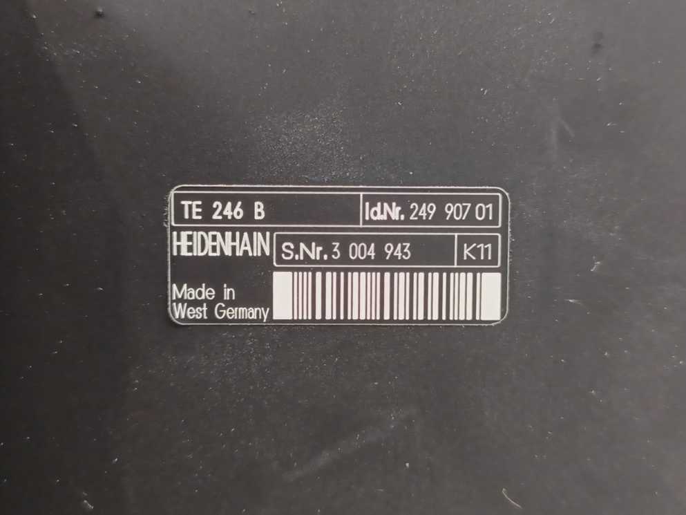 HEIDENHAIN 24990701 TE 246 B, Machine Keyboard Control Device 249907-01
